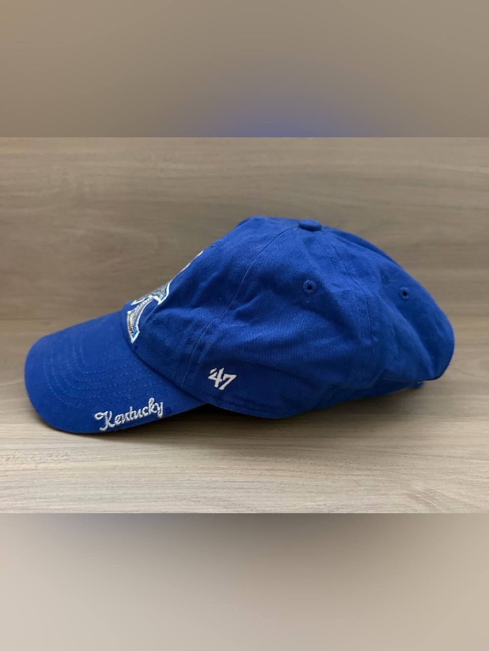 Kentucky Wildcats UK Cap Brand 47 Women's Adjustable Blue With Sequins - Picture 2 of 7